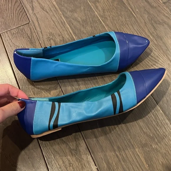 Blue Crayola-like Crayon Flats by Iron Fist (US 9) - Picture 4 of 9